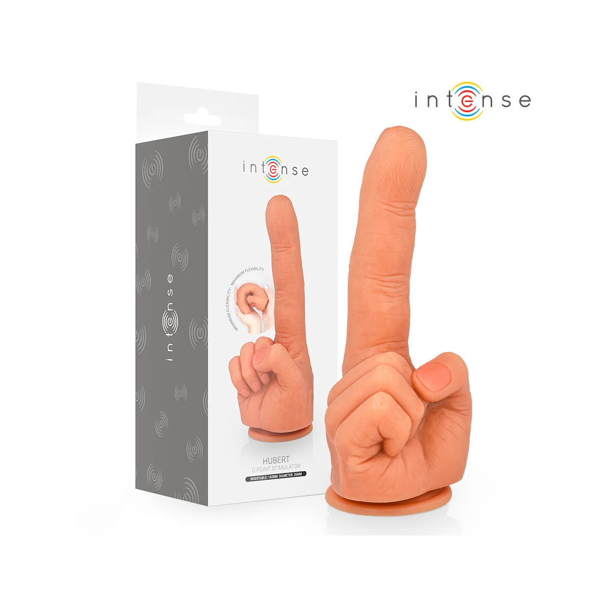 HUBERT G-SPOT STIMULATOR FLEXIBLE HAND 14,2 CM VON INTENSE FUN