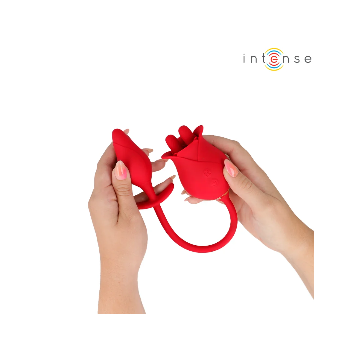 MELANIE DOPPELTER KLITORISSTIMULATOR MIT ZICKZACK-ZUNGE VON INTENSE FUN