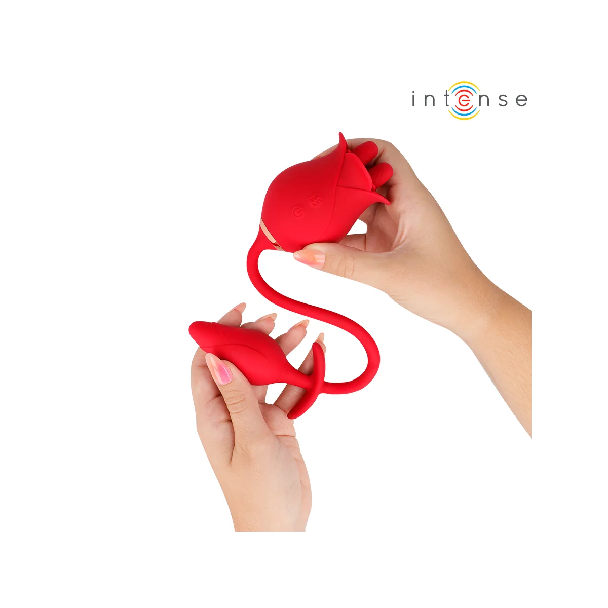 MELANIE DOPPELTER KLITORISSTIMULATOR MIT ZICKZACK-ZUNGE VON INTENSE FUN