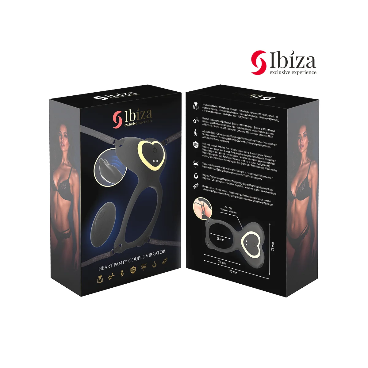 HERZ-PANTY-PARTNERVIBRATOR MIT FERNBEDIENUNG VON IBIZA