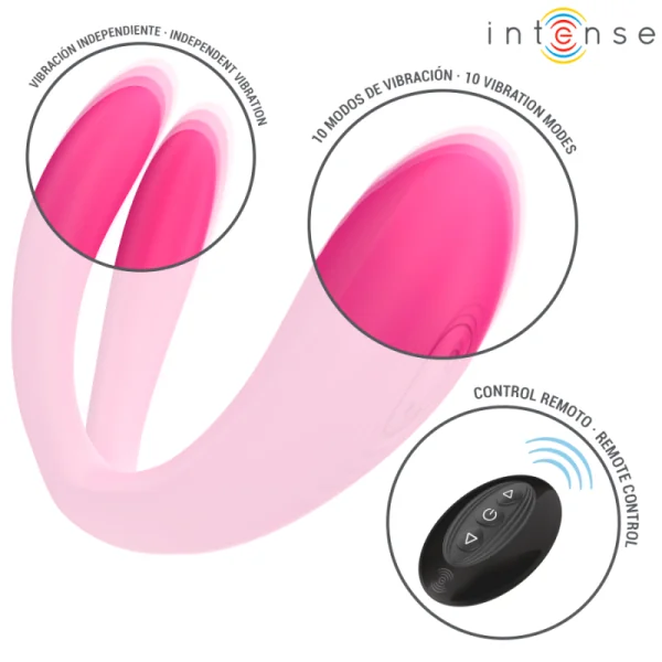 JULIA DOPPELVIBRATOR-KLEMMENSTIMULATOR MIT FERNBEDIENUNG VON INTENSE COUPLES TOYS