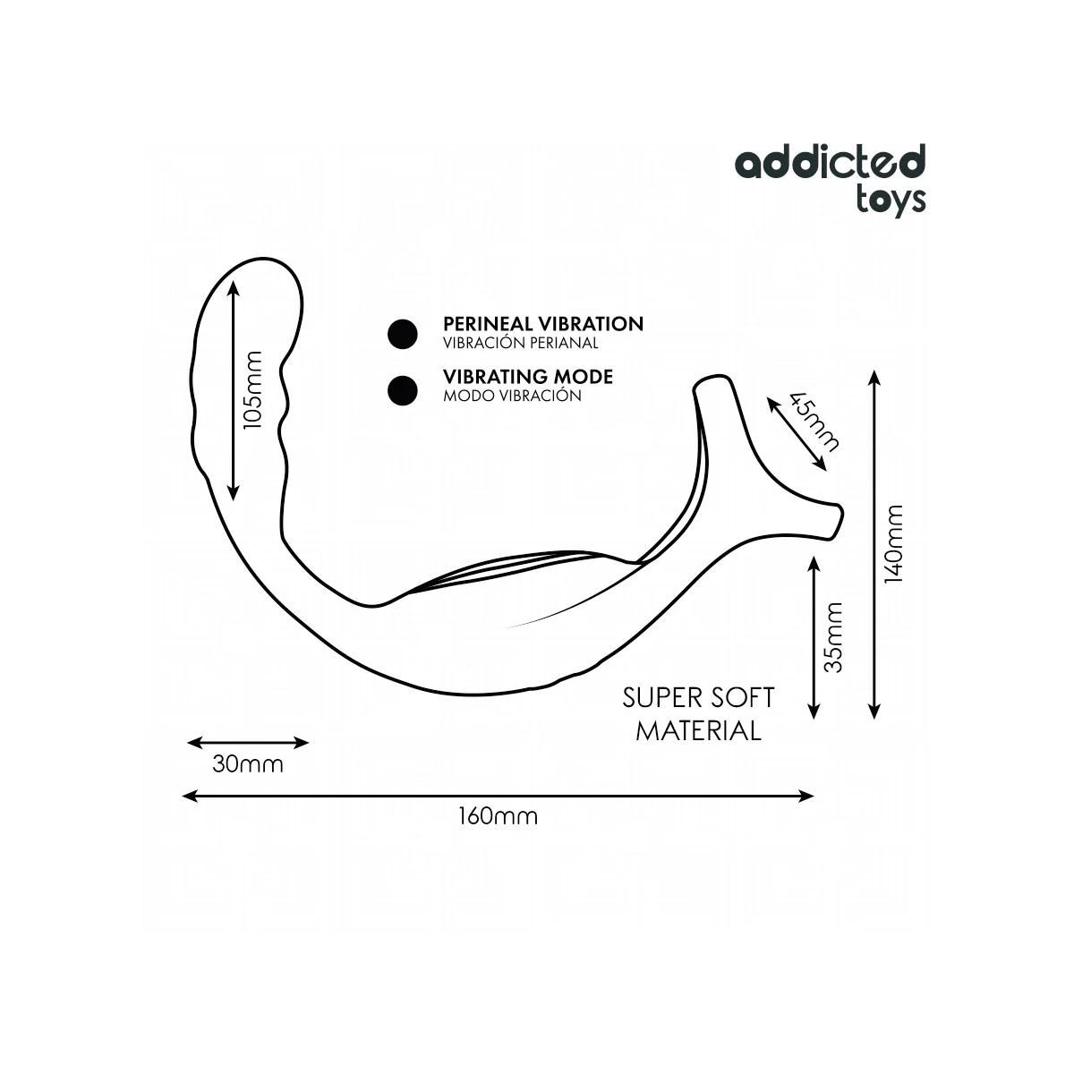 DOPPELTER PROSTATIK-COCKRING MIT FERNBEDIENUNG VON ADDICTED TOYS