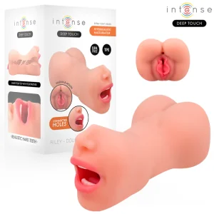 RILEY DOPPELMUSTURBATOR FÜR MUND UND VAGINA VON INTENSE DEEP TOUCH