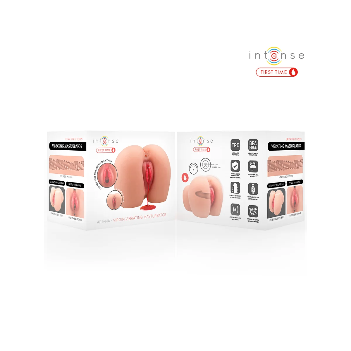 INTENSE FIRST TIME - ARIANA VIRGIN VIBRATOR-MASTURBATOR MIT BLUTUNG VON INTENSE FIRST TIME