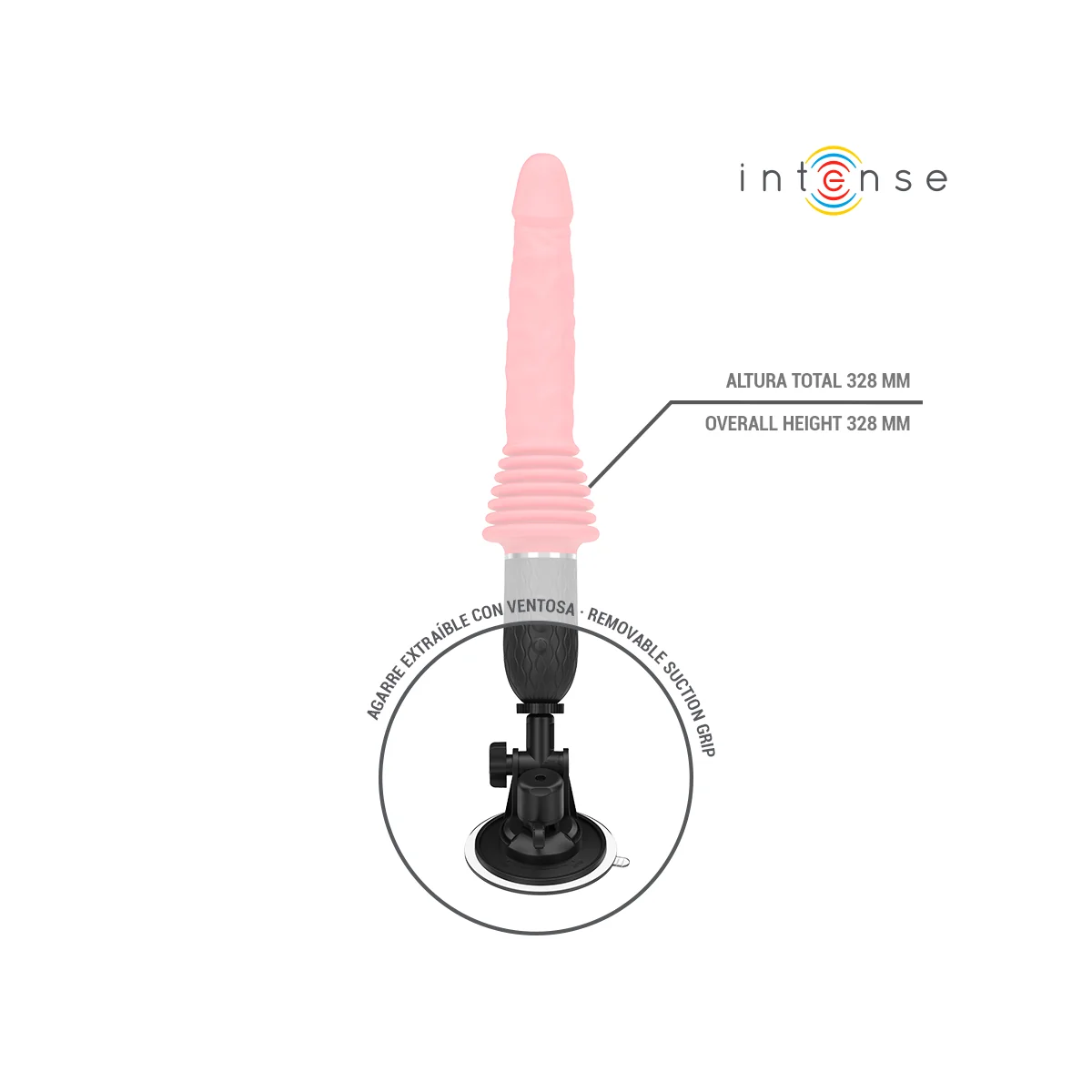 CYNTHIA MIT FERNBEDIENUNGS-STOSSVIBRATOR MIT WÄRMEFUNKTION VON INTENSE FUN