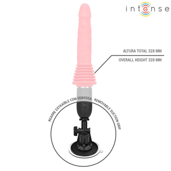 CYNTHIA MIT FERNBEDIENUNGS-STOSSVIBRATOR MIT WÄRMEFUNKTION VON INTENSE FUN