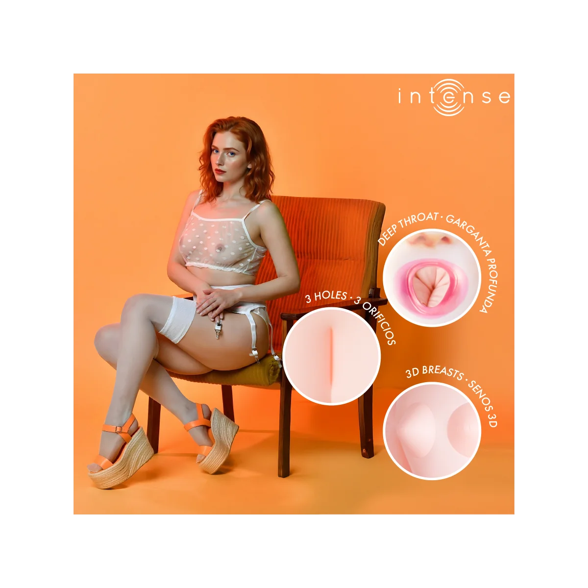 AUFBLASBARE PUPPE SCARLETT MIT DREI ÖFFNUNGEN VON INTENSE DOLLS