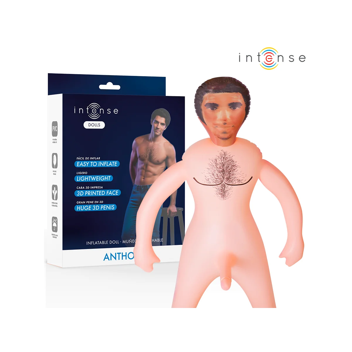 AUFBLASBARE PUPPE ANTHONY MIT 3D-PENIS VON INTENSE DOLLS
