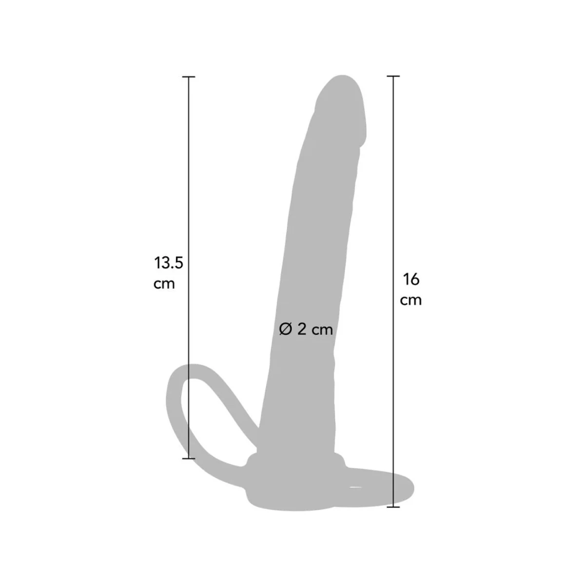 DOUBLE TROUBLE SILIKON-ANALPENETRATOR 16 CM VON GET REAL