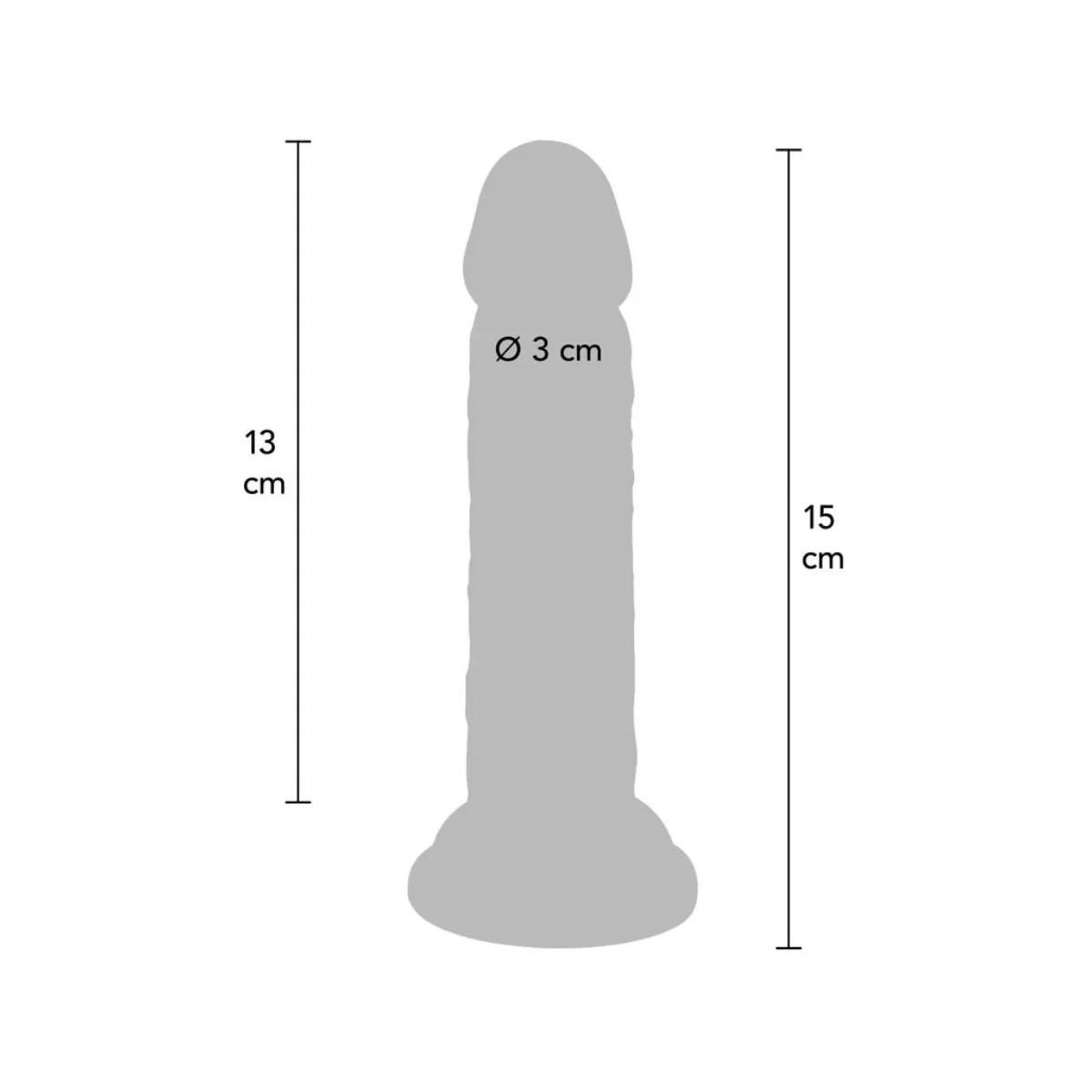 DELUXE REALISTISCHER PENIS 15 CM VON GET REAL