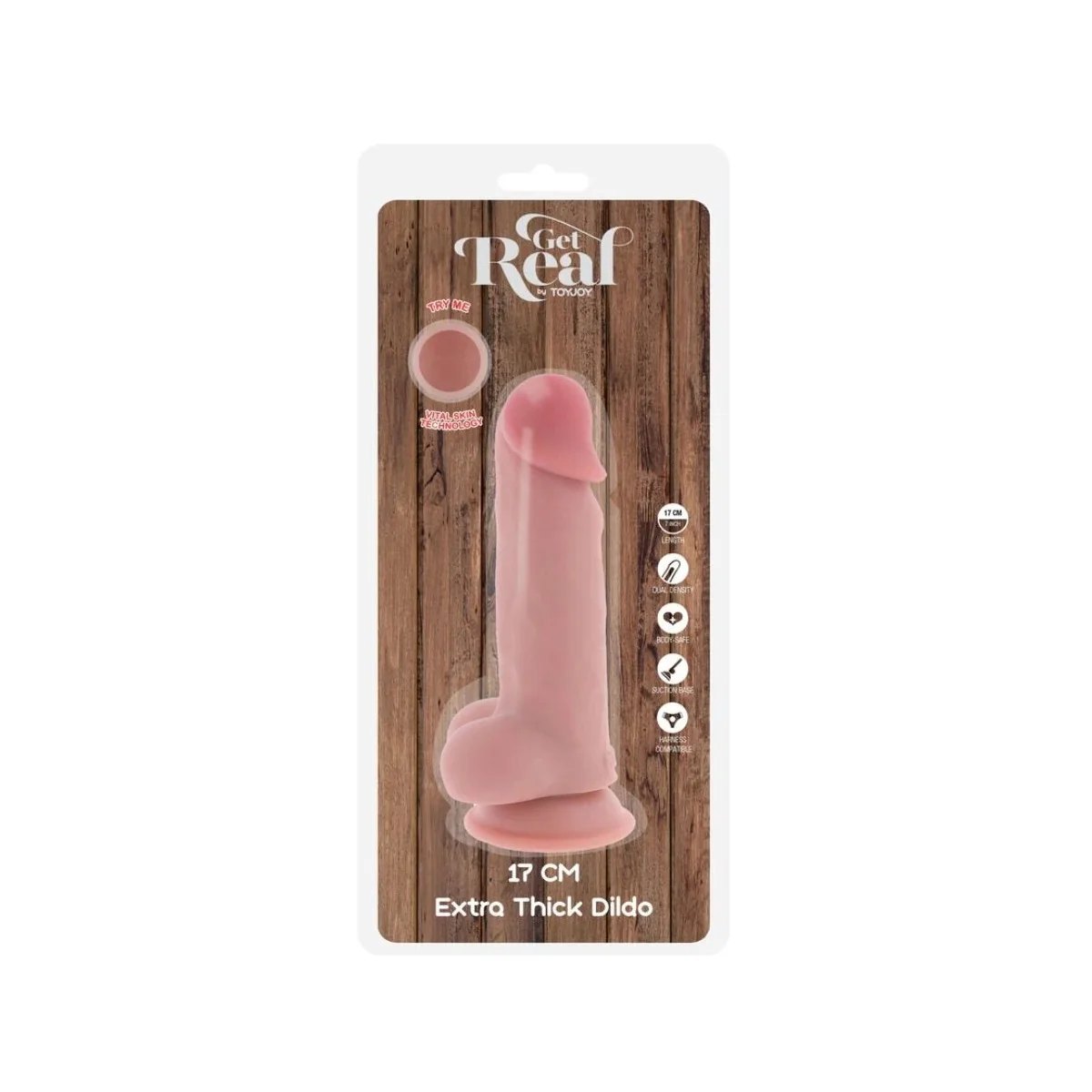 DELUXE REALISTISCHER PENIS MIT HODEN EXTRA DICK 17 CM VON GET REAL
