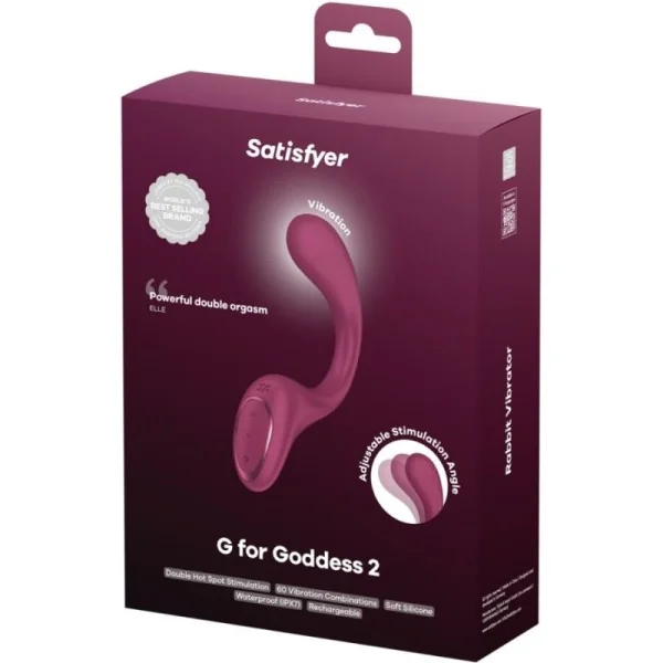 G FOR GODDESS 2 RABBIT VIBRATOR FLASCHE BORDEAUX VON SATISFYER VIBRATOR