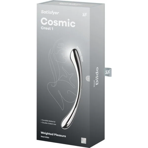 COSMIC CREST 1 DOPPELDILDO AUS EDELSTAHL VON SATISFYER DILDO