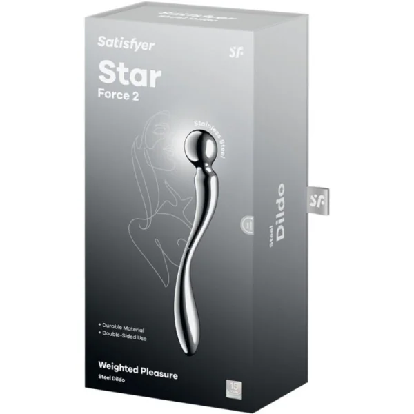STAR FORCE 2 DOPPELDILDO AUS EDELSTAHL VON SATISFYER DILDO