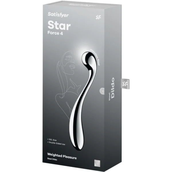 STAR FORCE 4 EDELSTAHL DOPPELDILDO VON SATISFYER DILDO