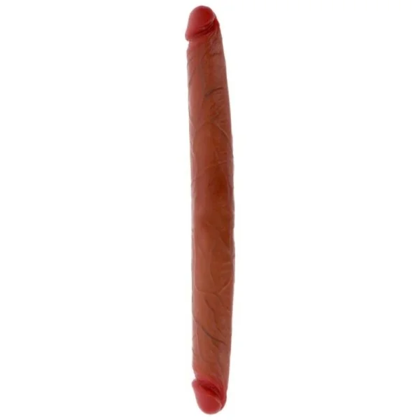 DOPPELENDES SILIKON-DILDO KARAMELL 40 CM VON GET REAL