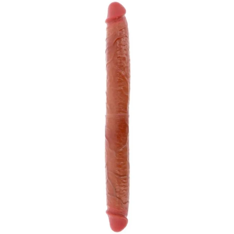 DOPPELENDES SILIKON-DILDO KARAMELL 46 CM VON GET REAL