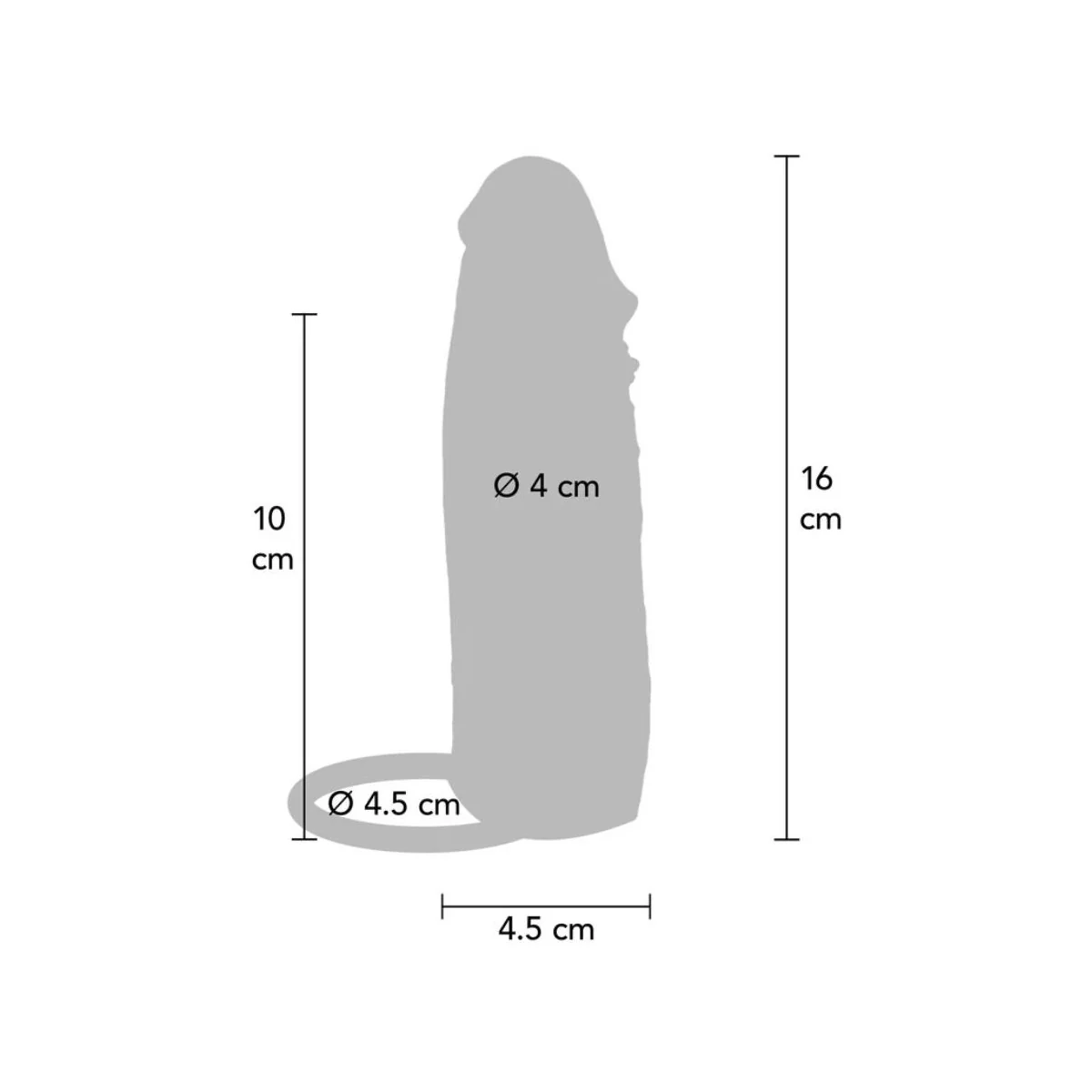 FEUCHTIGKEITSSPENDENDE SILIKON-PENISHÜLLE IN KARAMELL, 16 CM VON GET REAL