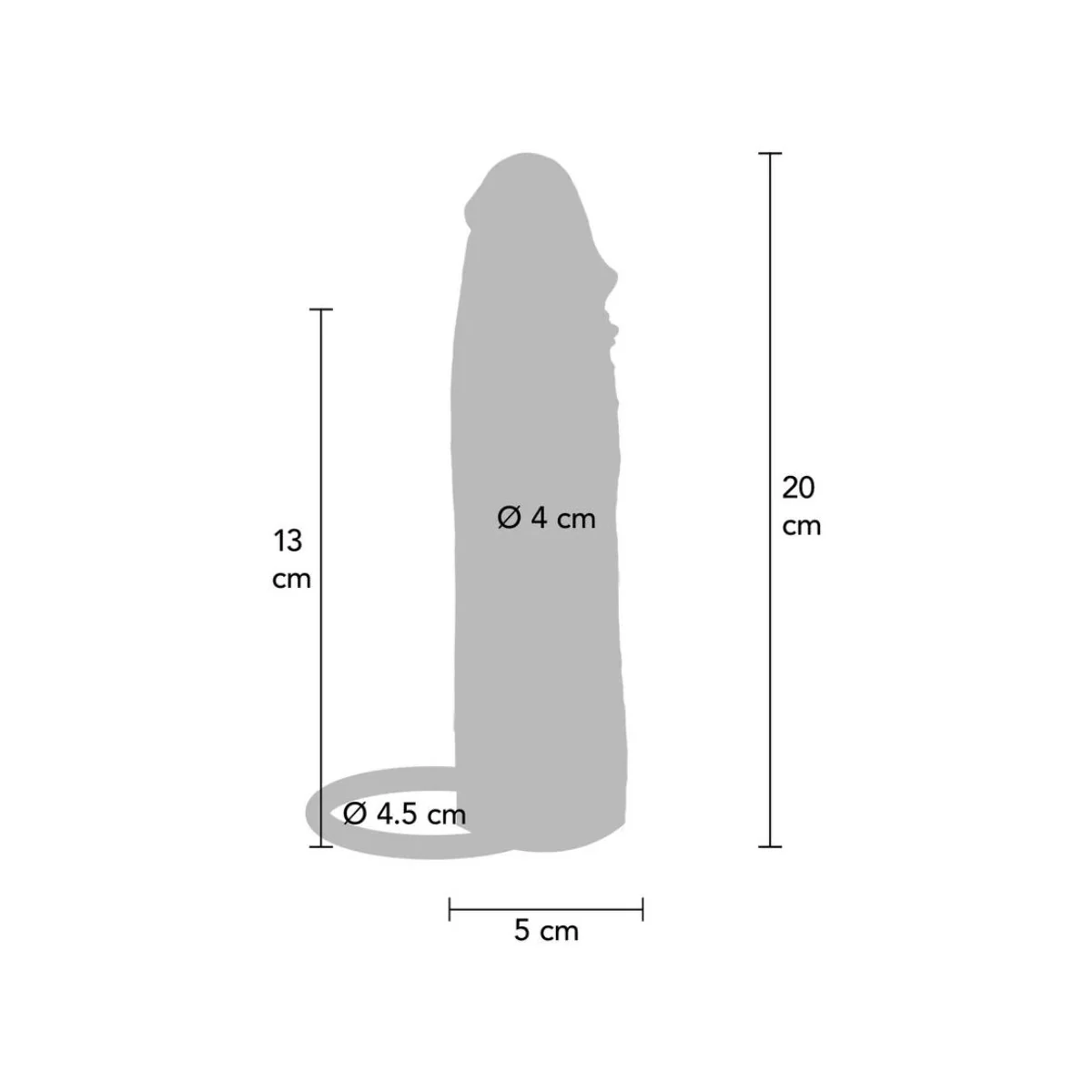 FEUCHTIGKEITSSPENDENDE SILIKON-VIBRATIONS-PENISHÜLLE IN KARAMELL, 20 CM VON GET REAL