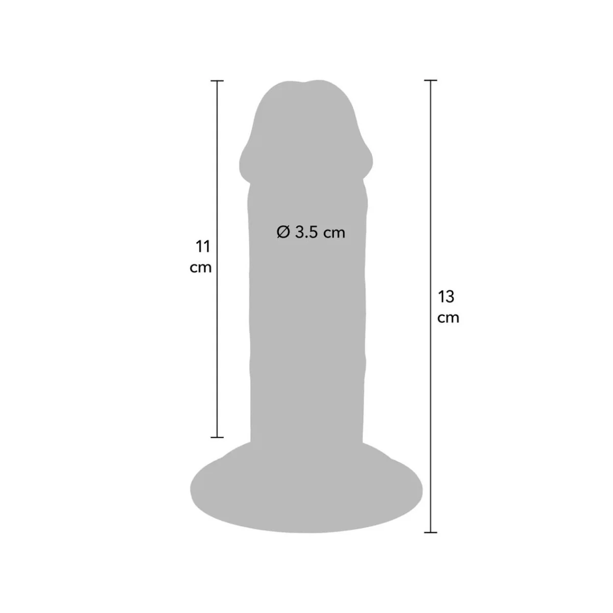 DELUXE DICKER DOPPELDICHTER TPE-PENDIGES, 13 CM VON GET REAL