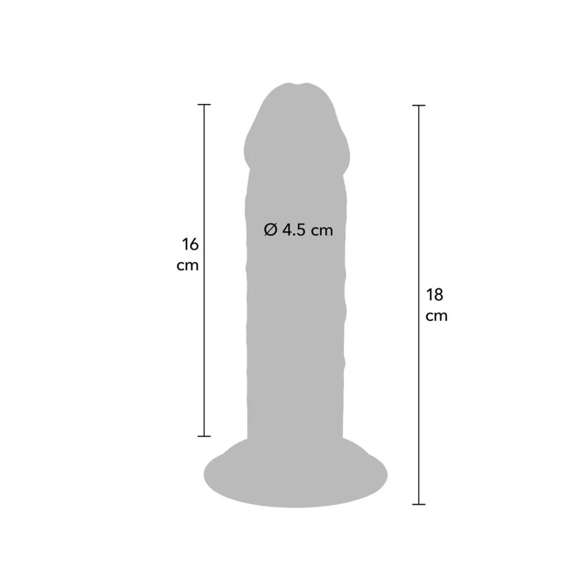 DELUXE DICKER TPE-DONNERSATZ MIT DOPPELTER DICHTE, 18 CM VON GET REAL