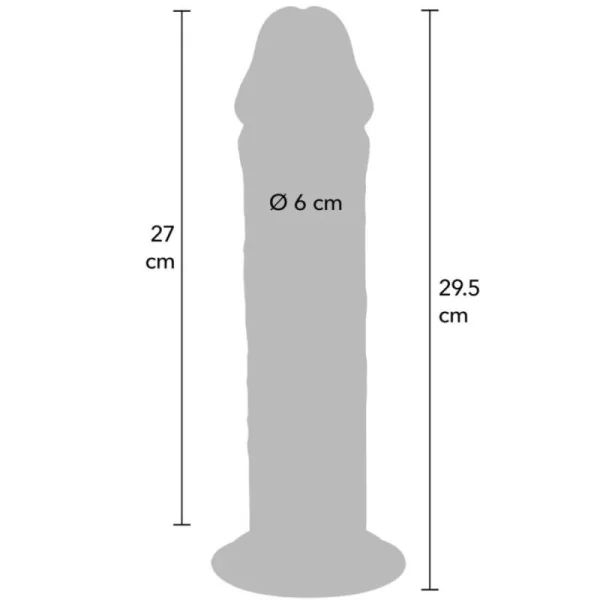 DELUXE THICK DOUBLE-DENSITY TPE COCK 29.5 CM VON GET REAL