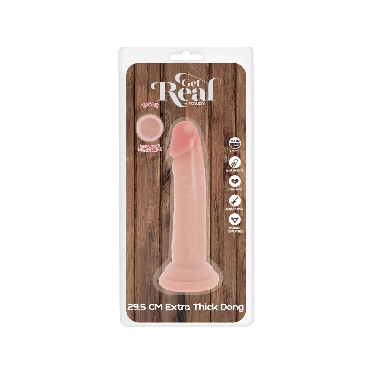 DELUXE THICK DOUBLE-DENSITY TPE COCK 29.5 CM VON GET REAL