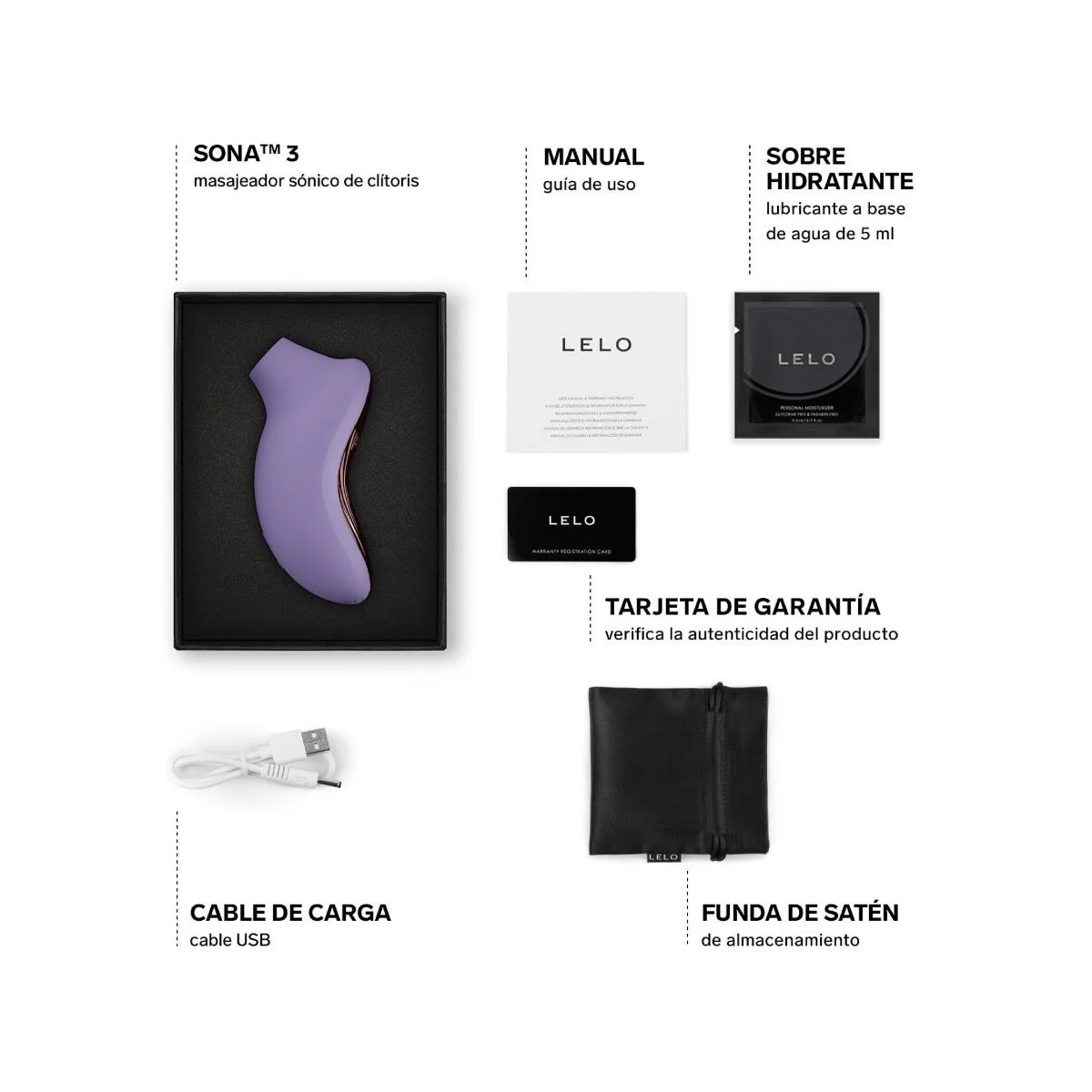 SONA 3 SONIC CLITORAL MASSAGER VIOLET DUSK VON LELO