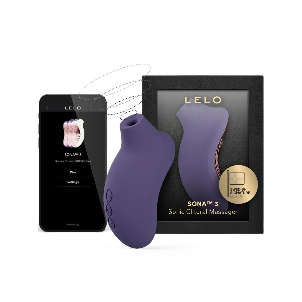SONA 3 SONIC KLITTORIALMASSAGEGERÄT CYBER PURPLE VON LELO