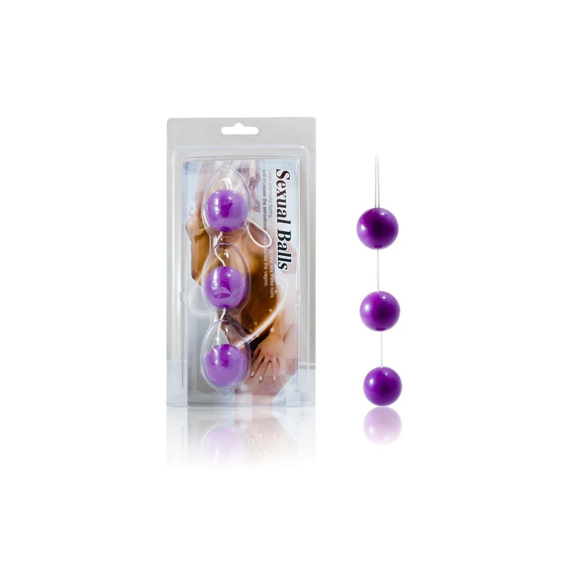 Streifen Lila Abs-Analkugeln von Baile Stimulating kaufen | Fesselliebe