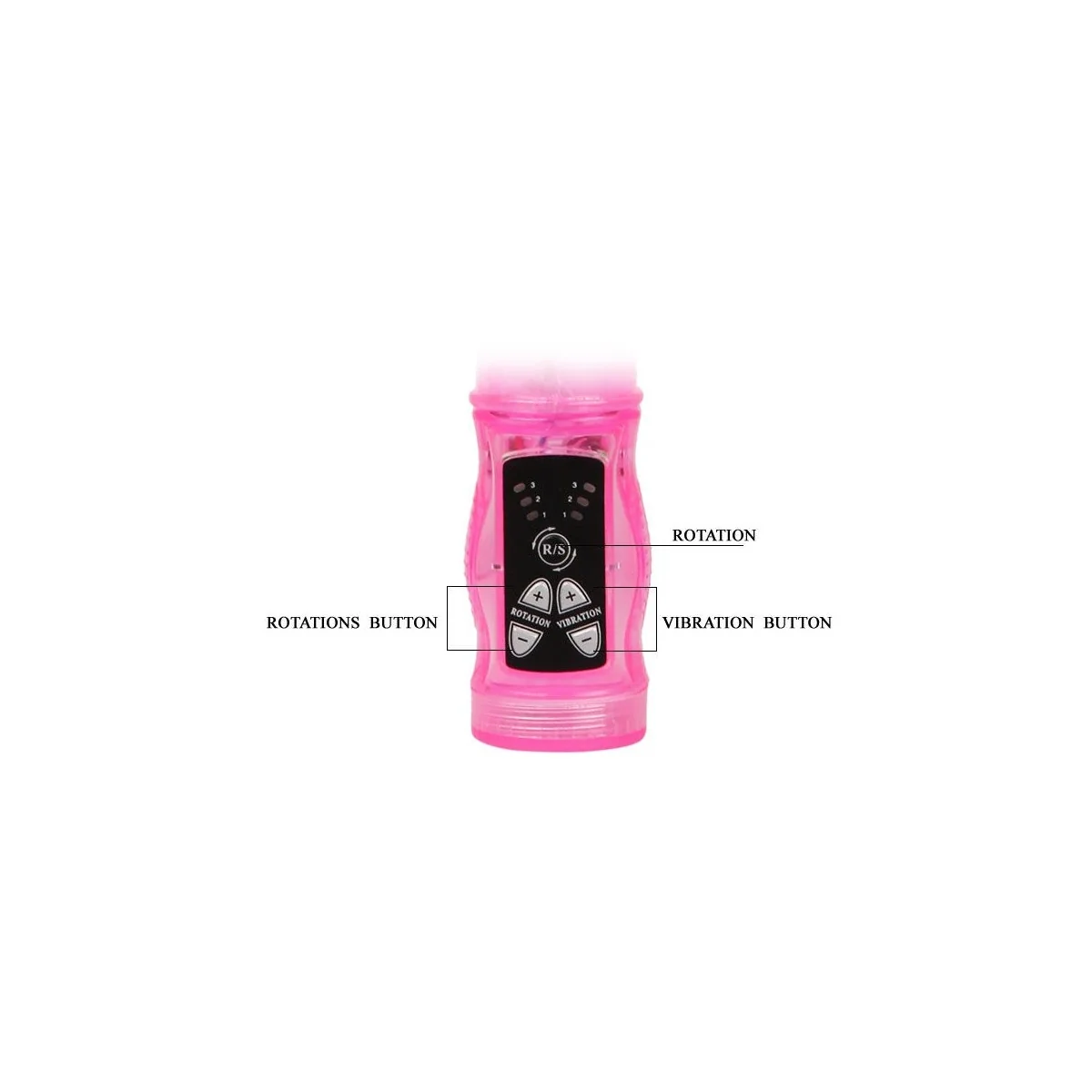 Rosa Kaninchen Mini Rotator mit Superstimulator von Baile Rotations kaufen | Fesselliebe