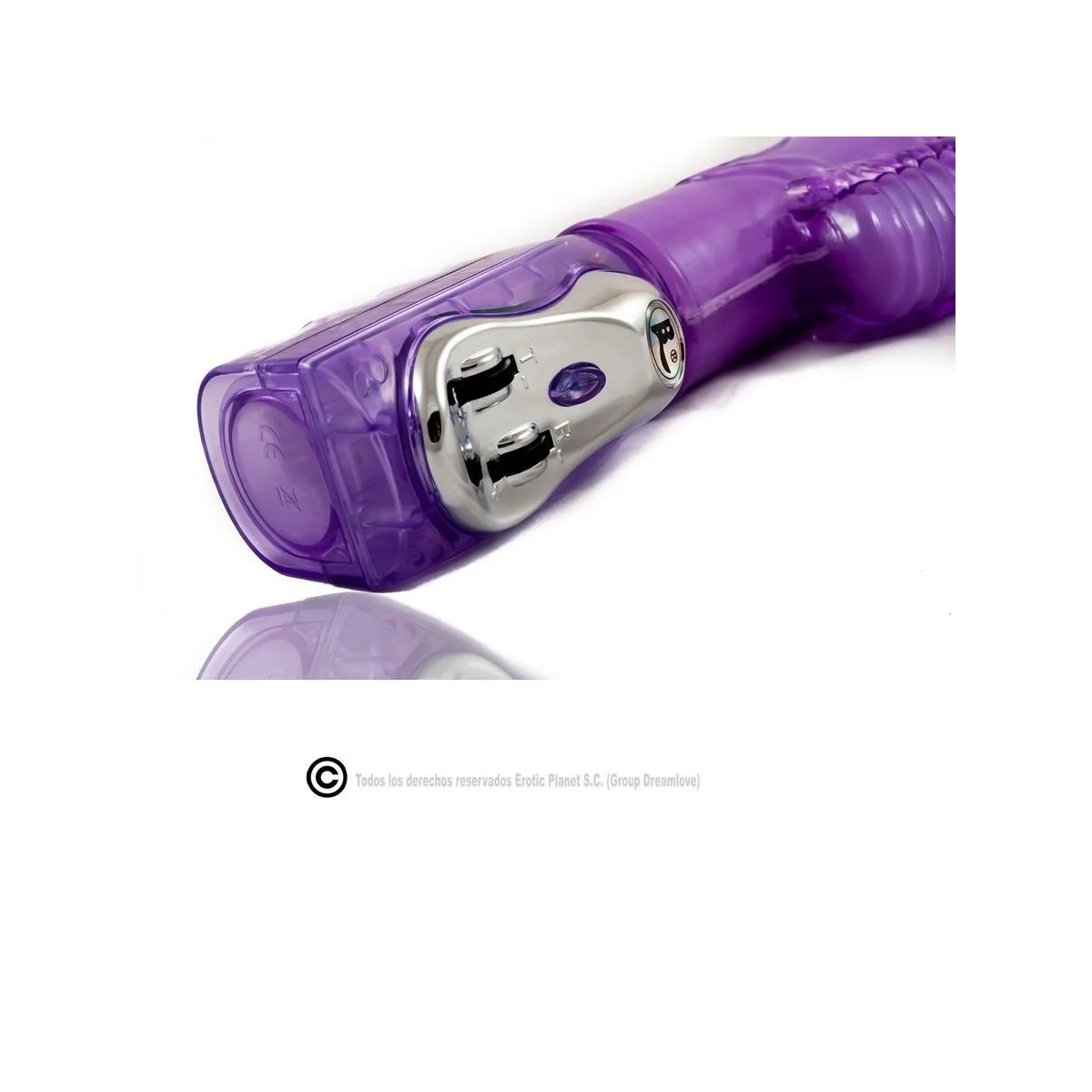 Lila Kaninchen Aufund Abdrotator mit Superstimulator von Baile Rotations kaufen | Fesselliebe