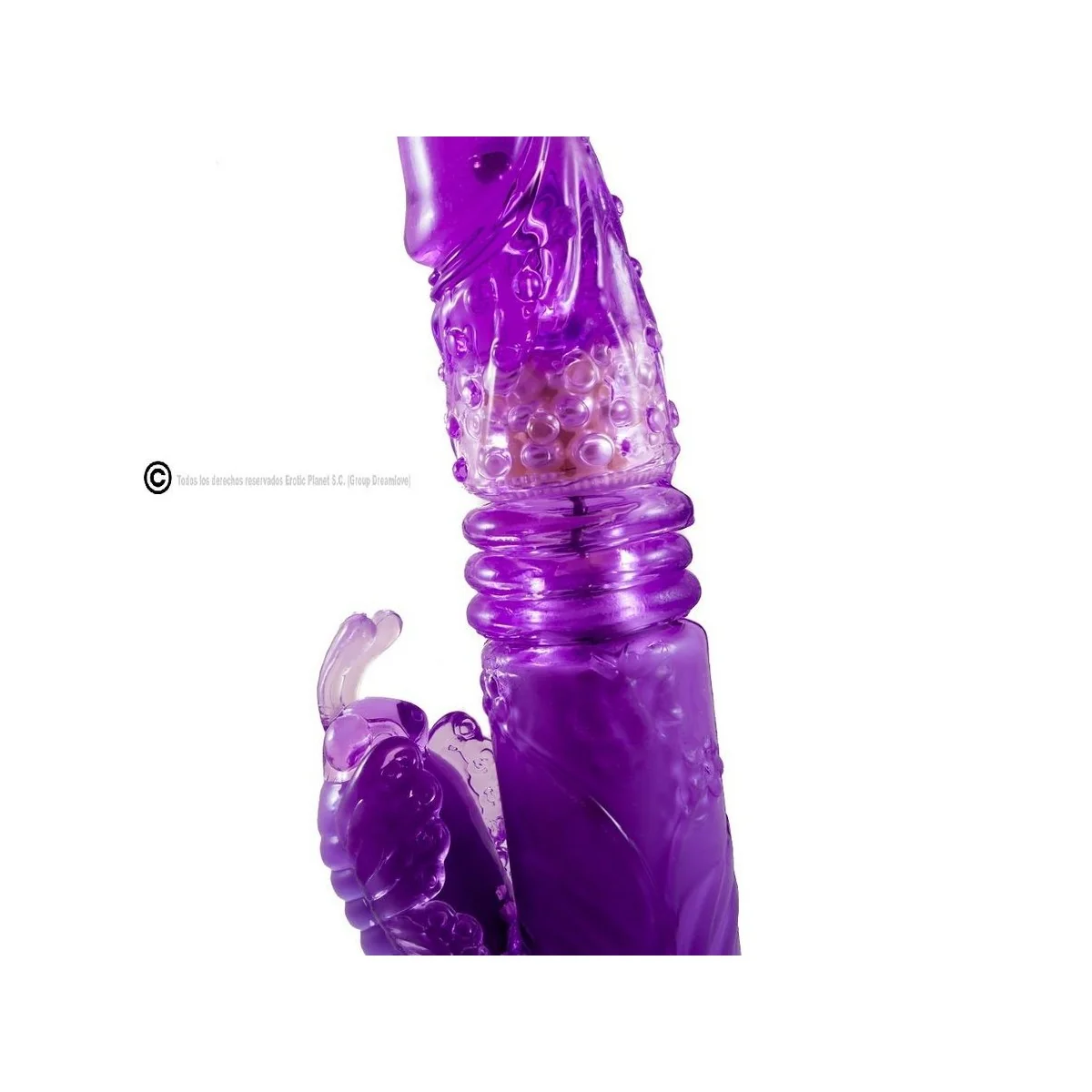 Lila Kaninchen Aufund Abdrotator mit Superstimulator von Baile Rotations kaufen | Fesselliebe