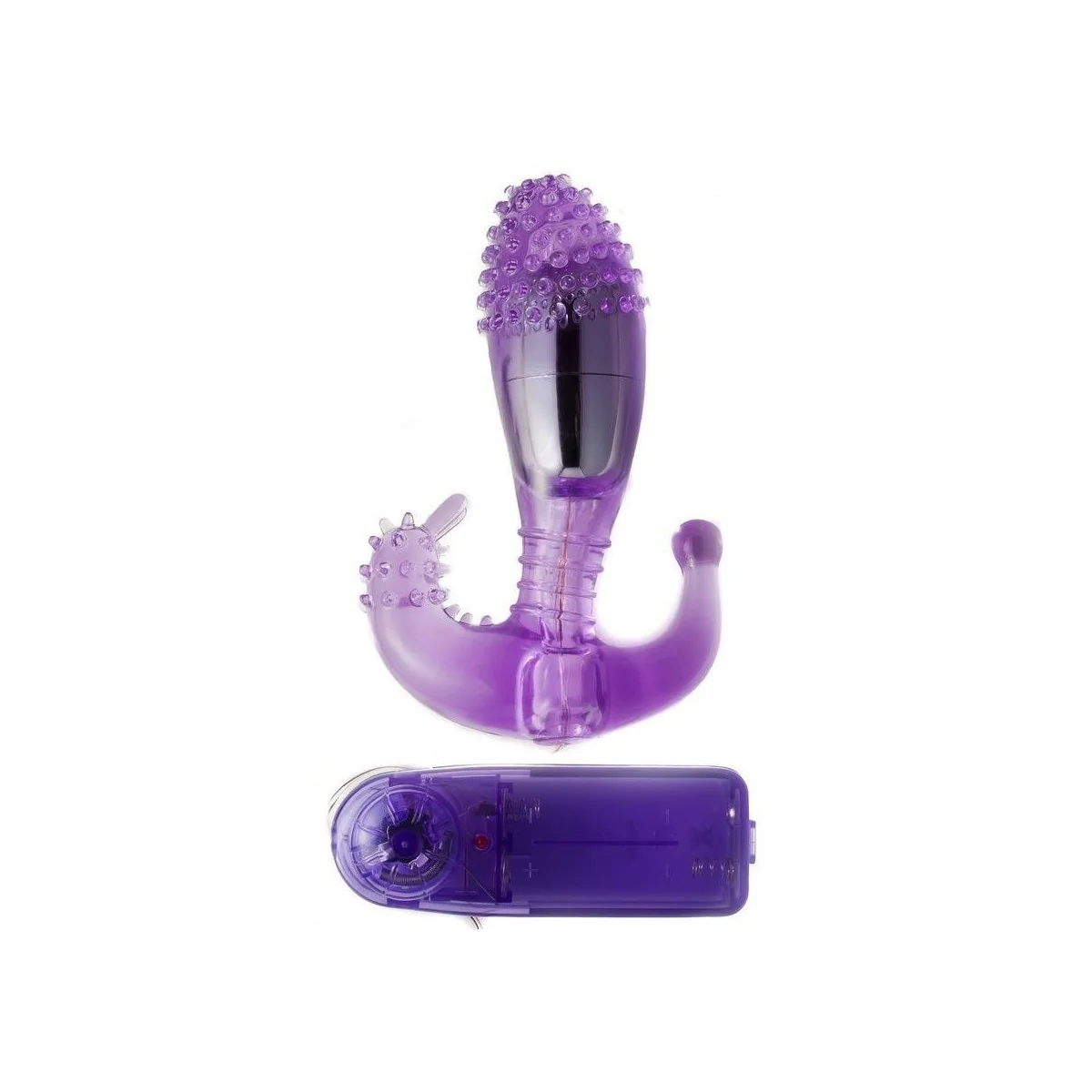 Fliederfarbener Vaginal und Analstimulator mit Vibration von Baile kaufen | Fesselliebe