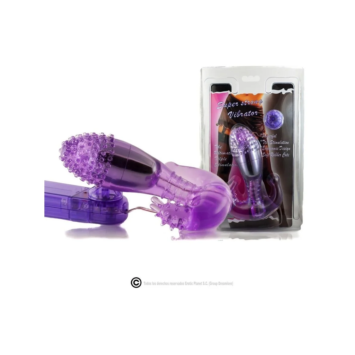 Fliederfarbener Vaginal und Analstimulator mit Vibration von Baile kaufen | Fesselliebe