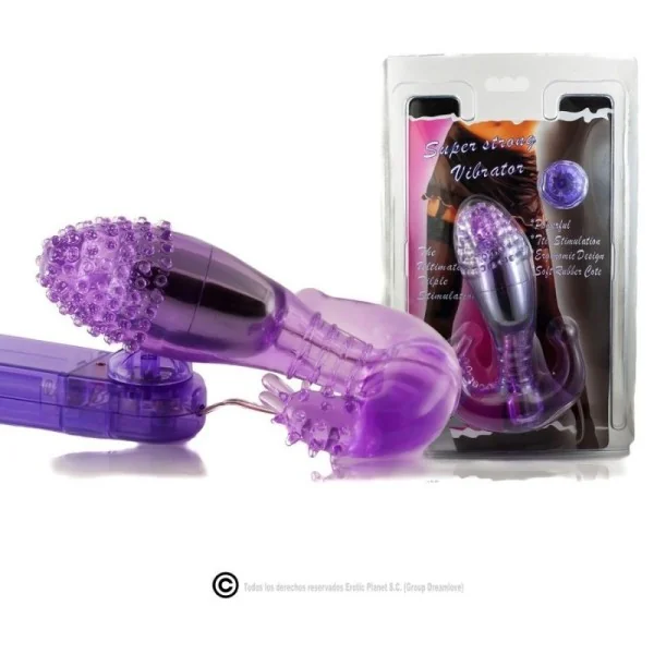 Fliederfarbener Vaginal und Analstimulator mit Vibration von Baile kaufen | Fesselliebe