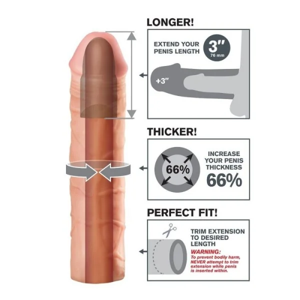 Mega 3 Extension Flesh von Fantasy X-Tensions kaufen | Fesselliebe