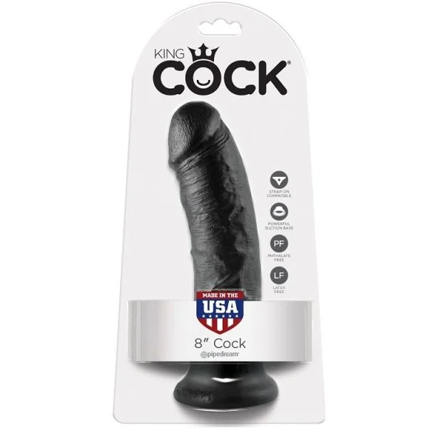 8 Dildo Schwarz 20.3 cm von King Cock kaufen | Fesselliebe