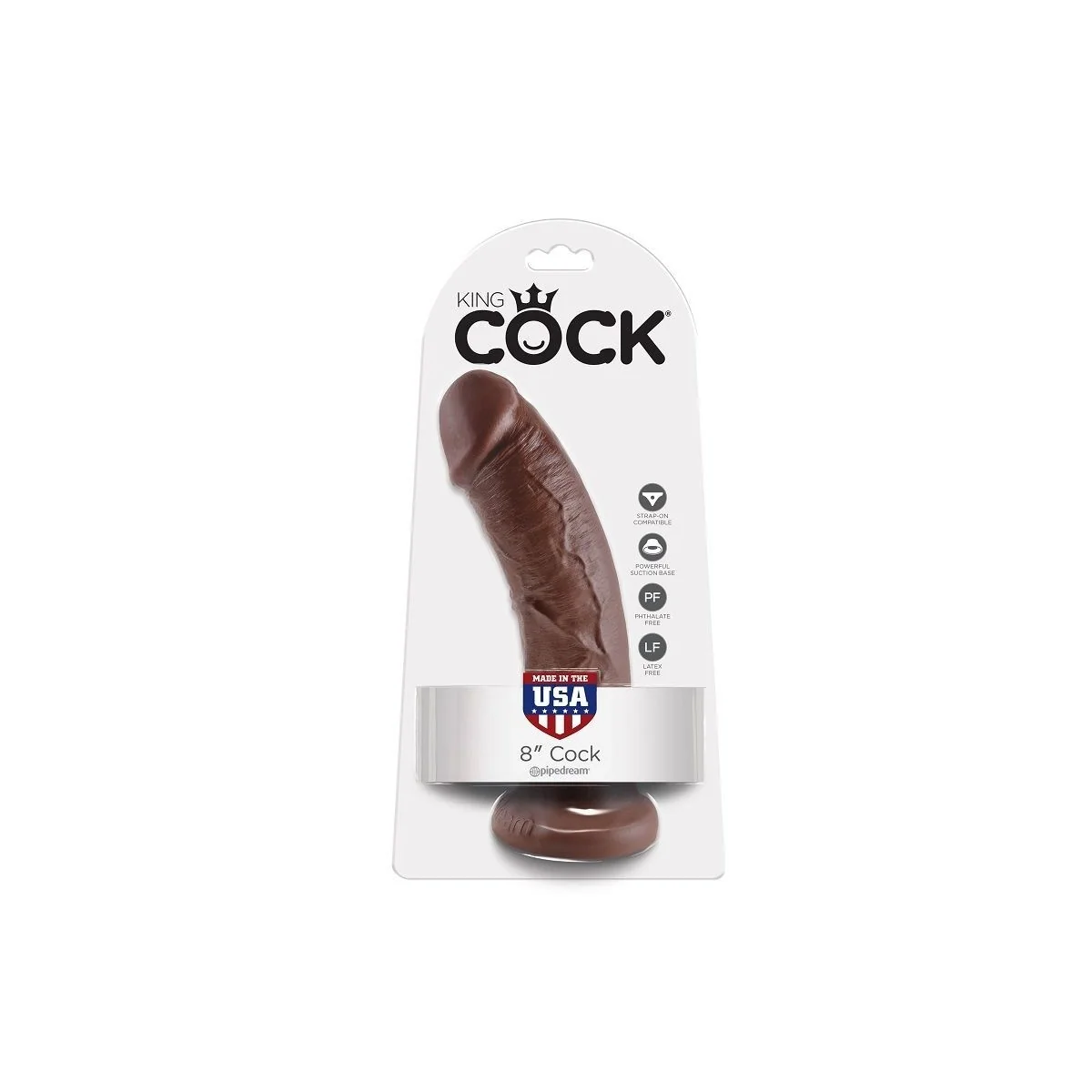 8 Hahn Braun 20.3 cm von King Cock kaufen | Fesselliebe