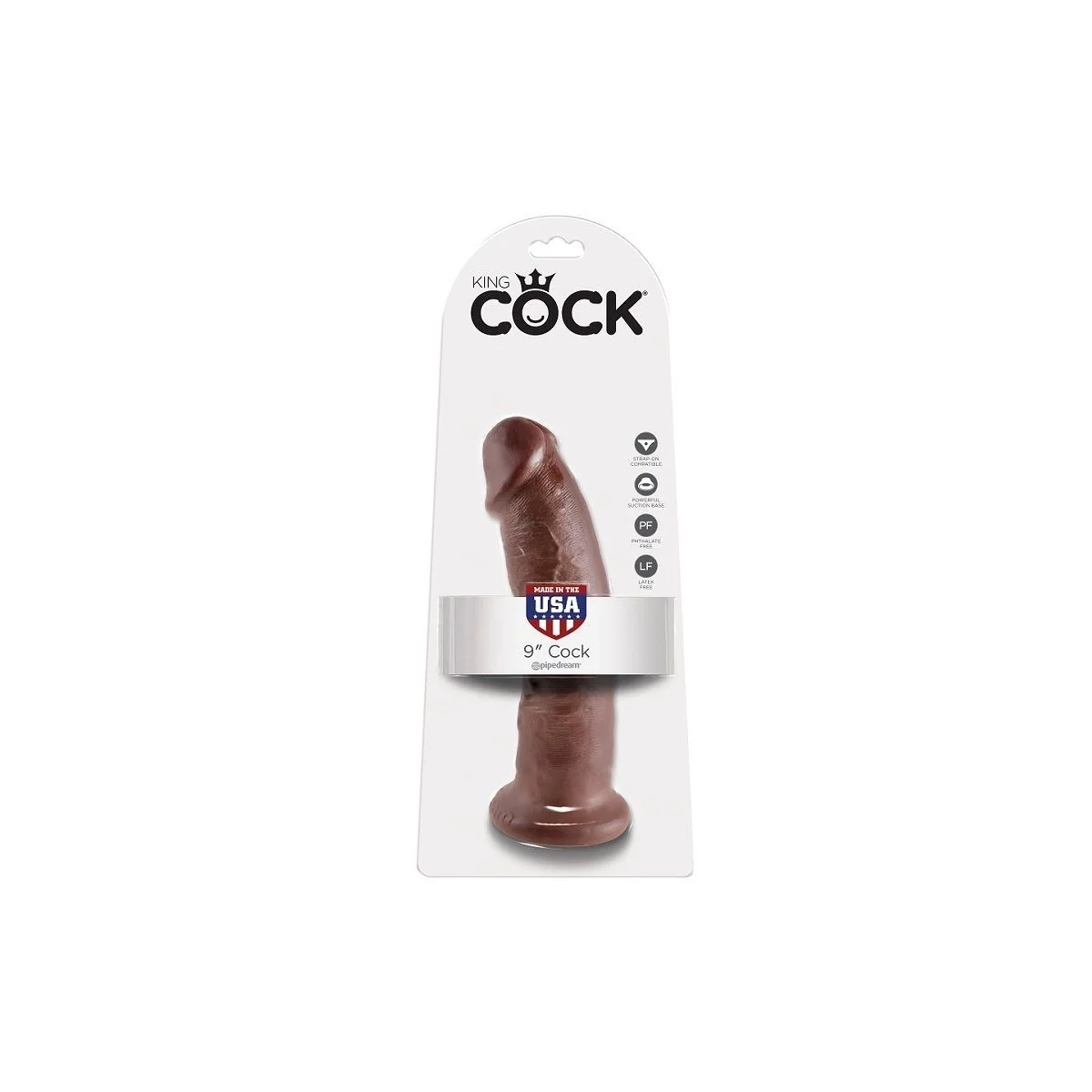 9 Hahn Braun 22.9 cm von King Cock kaufen | Fesselliebe