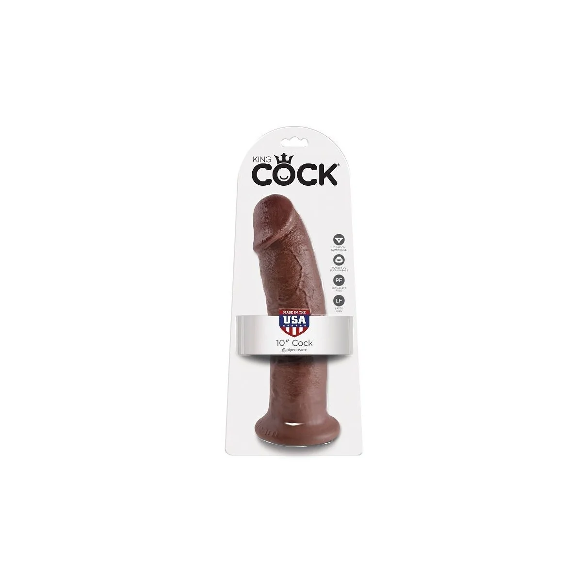 10 Dildo Braun 25.4 cm von King Cock kaufen | Fesselliebe