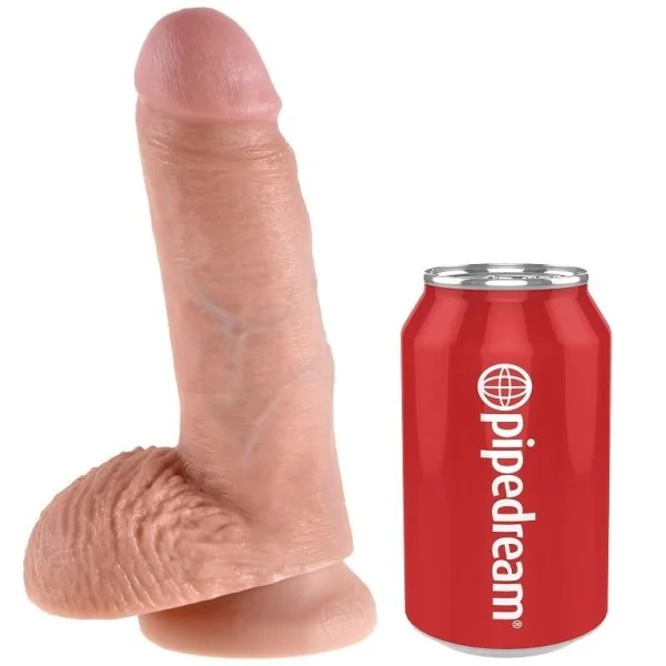 7 Dildo Fleisch mit Eier 17.8 cm von King Cock kaufen | Fesselliebe