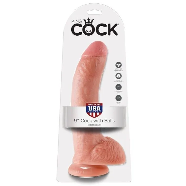 9 Schwanzfleisch mit Eier 22.9 cm von King Cock kaufen | Fesselliebe