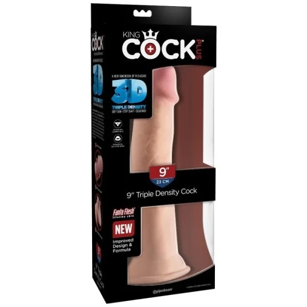 Dreifacher Dichtehahn 23 cm von King Cock Plus kaufen | Fesselliebe