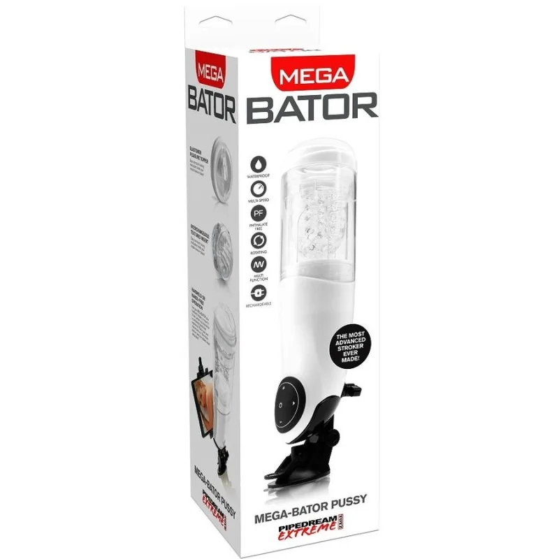 Pdx Mega Bator Usb-Mnnlicher Masturbator Vagina Weiss von Extreme Toyz kaufen | Fesselliebe
