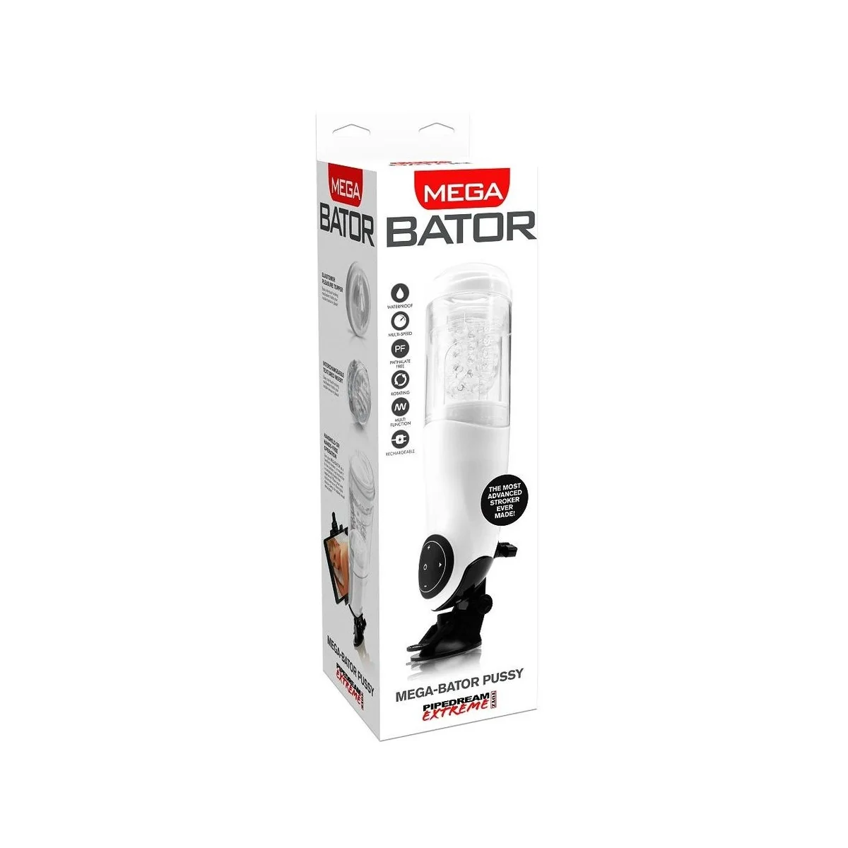 Pdx Mega Bator Usb-Mnnlicher Masturbator Vagina Weiss von Extreme Toyz kaufen | Fesselliebe