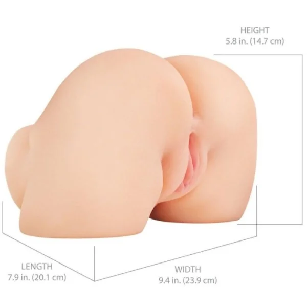 SHAKETHAT ASS REALISTISCHER VAGINA- UND ANUS-MASTURBATOR MIT VIBRATION VON PDX ELITE