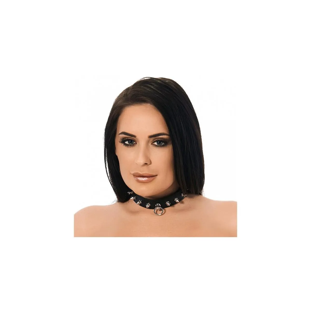 Lederhalsband mit Spikes von Bondage Play | Fesselliebe.de