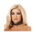 Lederhalsband mit Nieten von Bondage Play