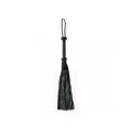 Geflochtene Lederpeitsche, Schwarz von Bondage Play